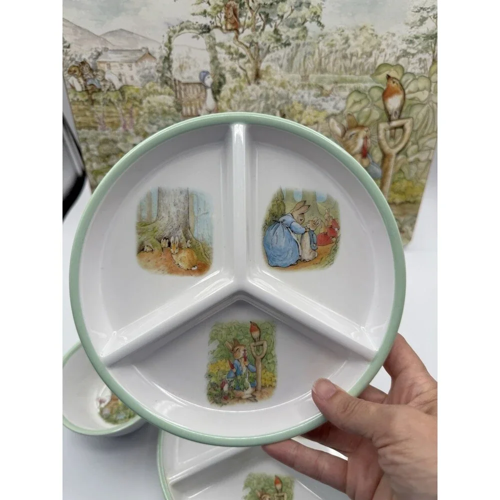 Pottery Barn Kids Beatrix Potter Peter Rabbit Plates Bowls Placemat Lot